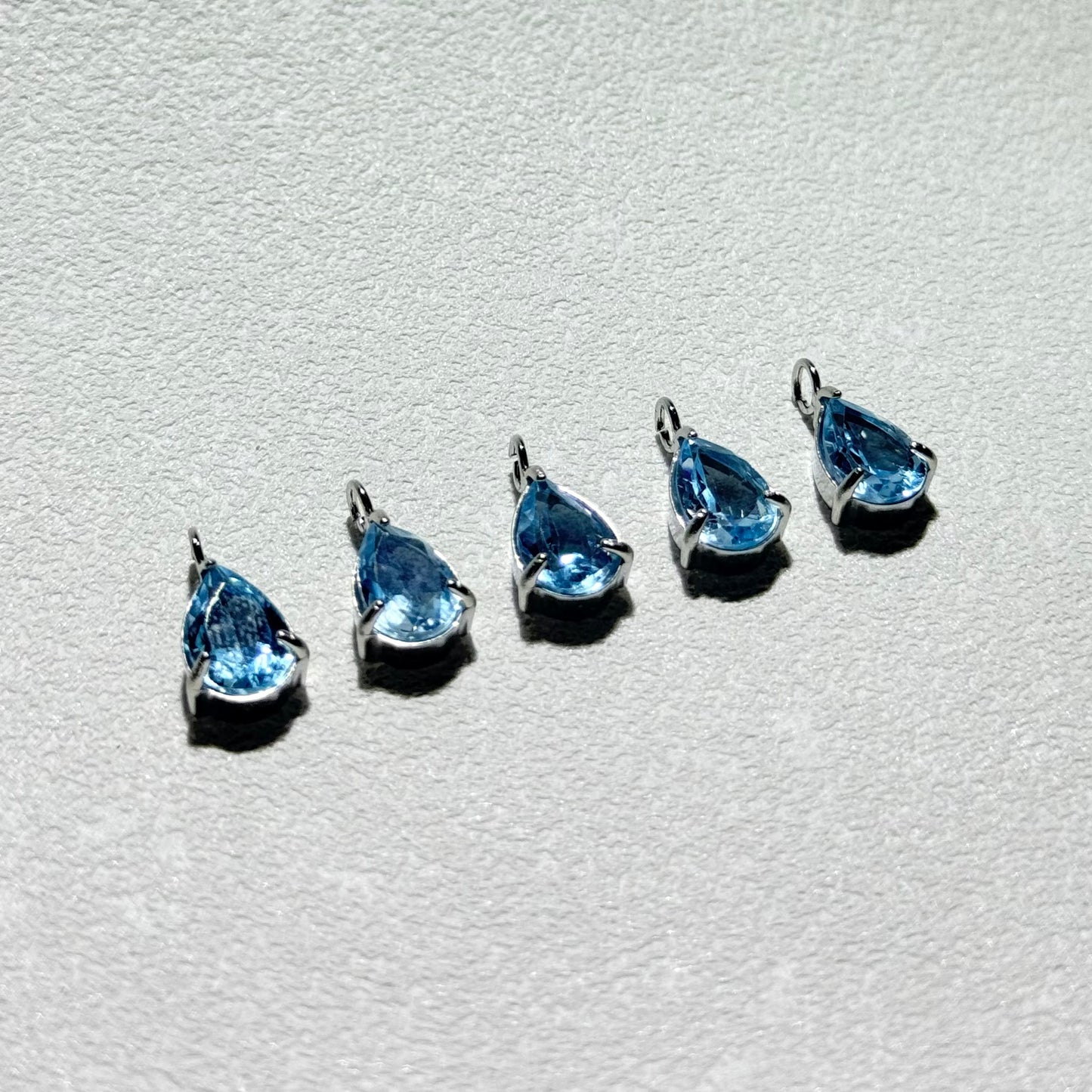 水滴托帕石吊墜鈦鋼頸鏈套裝｜天然托帕石項鍊｜Topaz Teardrop Necklace Set｜自信光采・好運加持・日常百搭