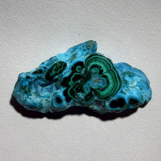 硅孔雀石原石｜天然礦石擺件｜Chrysocolla Raw Stone｜舒緩壓力・穩定情緒・溫柔療癒