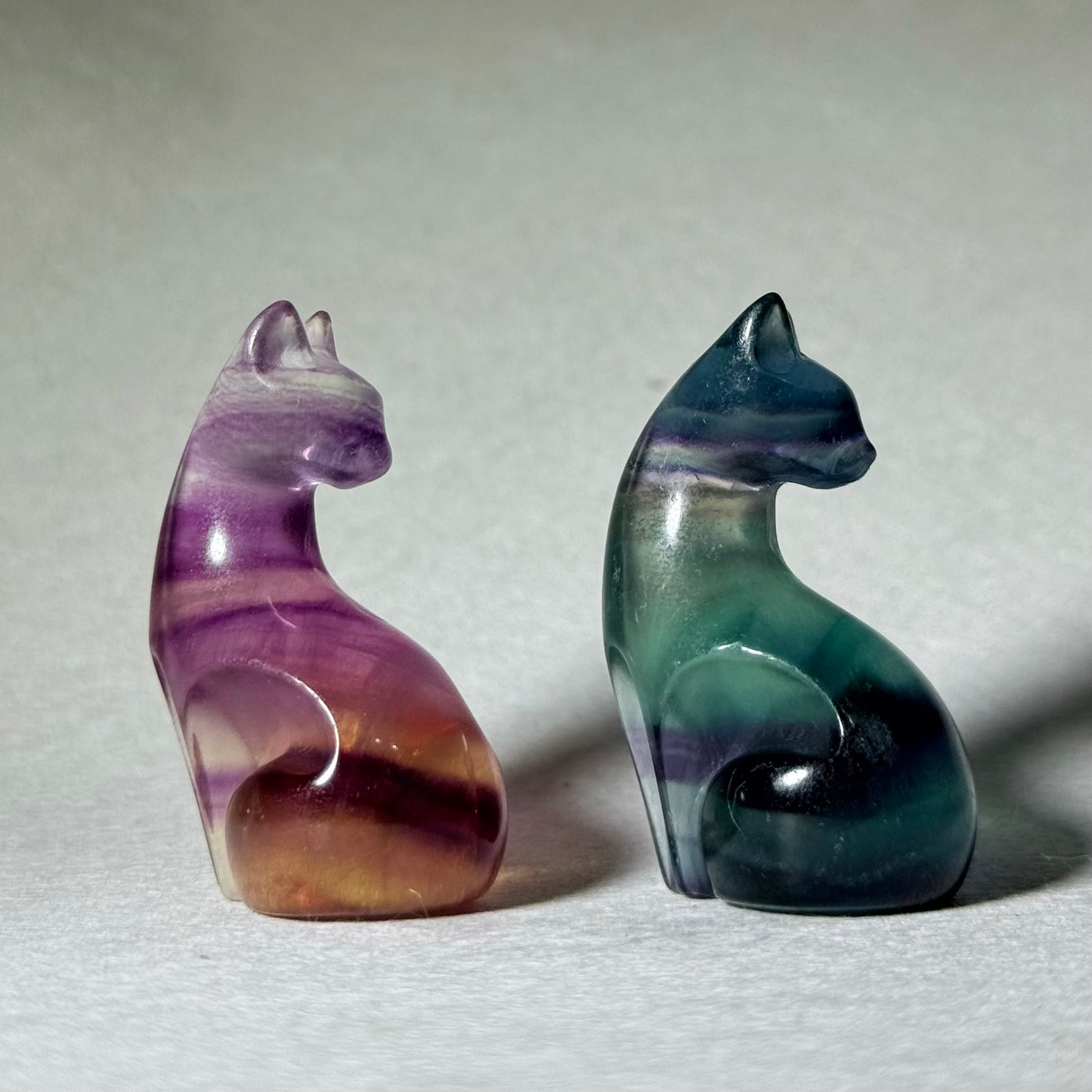 貓貓螢石擺件 3.8cm