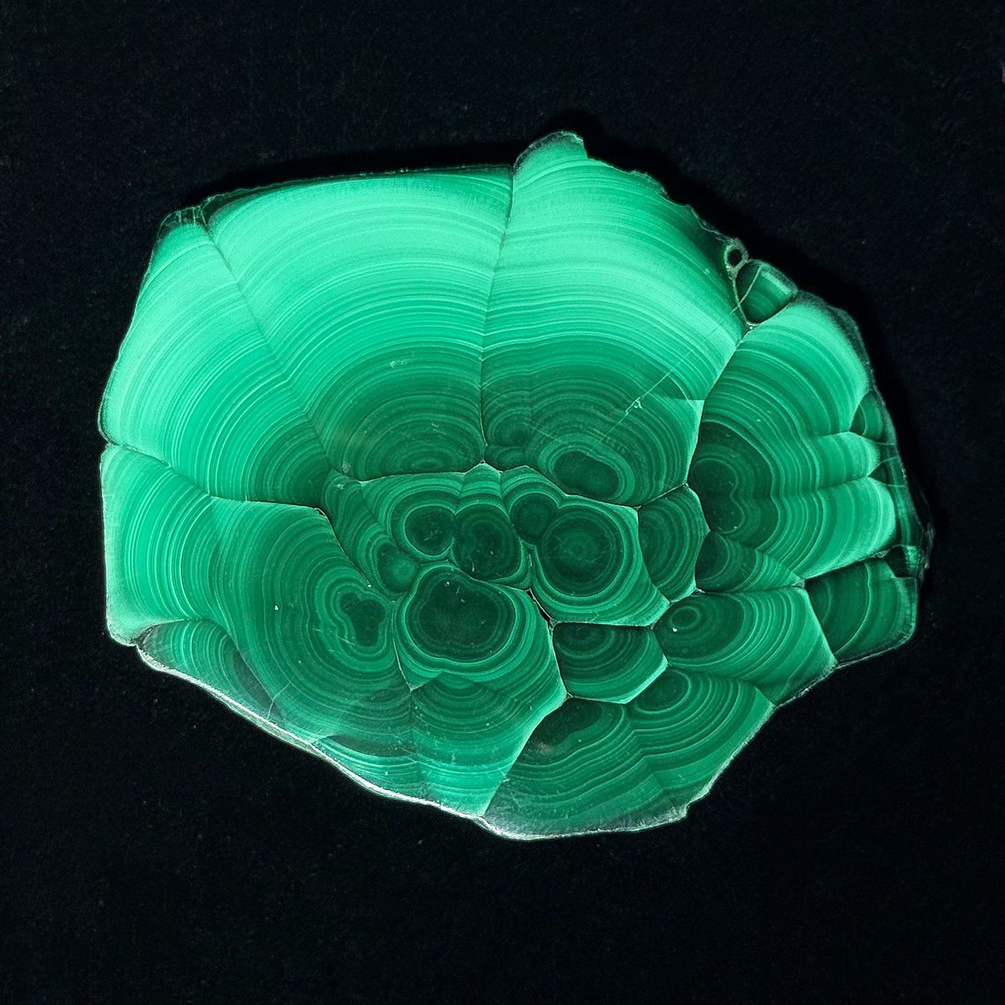 孔雀石片 - 中型｜天然孔雀石切片擺件｜Malachite Slab｜守護心輪・轉化負能量・招財事業・提升洞察力