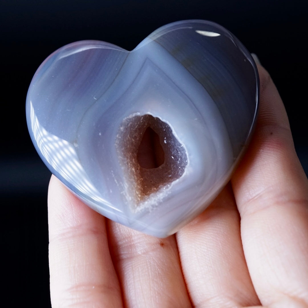 Agate Geode Heart