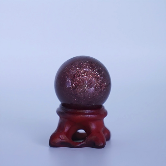 Strawberry Quartz Crystal Ball