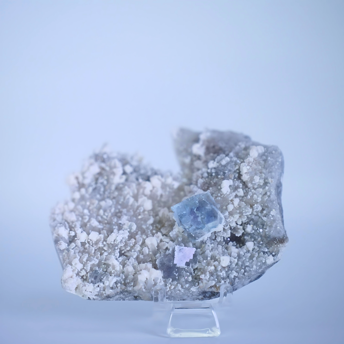 Fluorite with Quartz