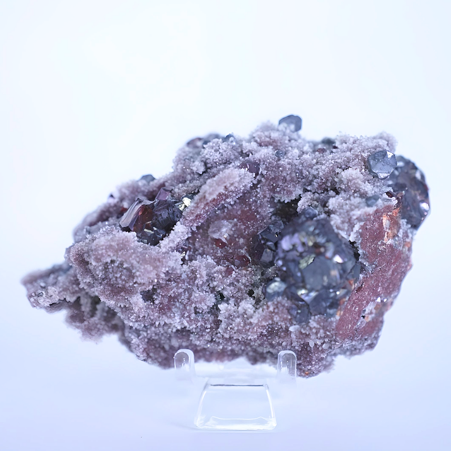 Sphalerite with Garnet Mineral Rough Stone