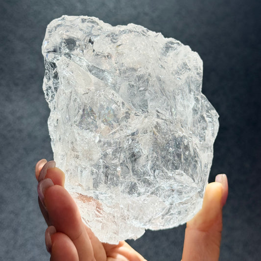 白阿塞原石｜天然水晶原石｜White Azeztulite Raw Stone｜高頻淨化・靈性連結・覺察提升