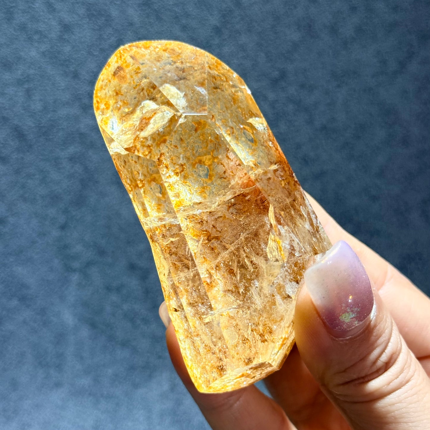 黃膠花隨形擺件｜天然水晶擺件｜Yellow Agate Flower Freeform｜陽光能量・招財聚氣・穩定心緒