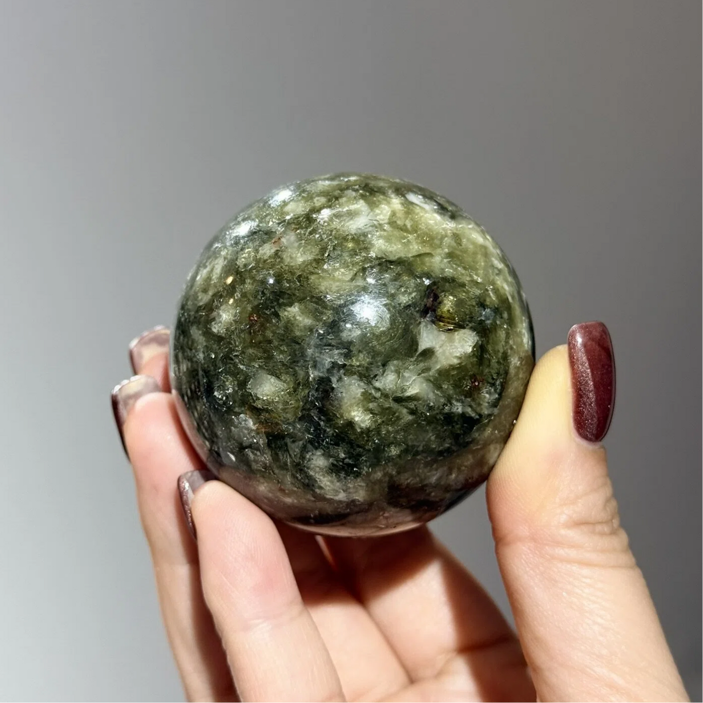 Green Dragon Crystal Sphere