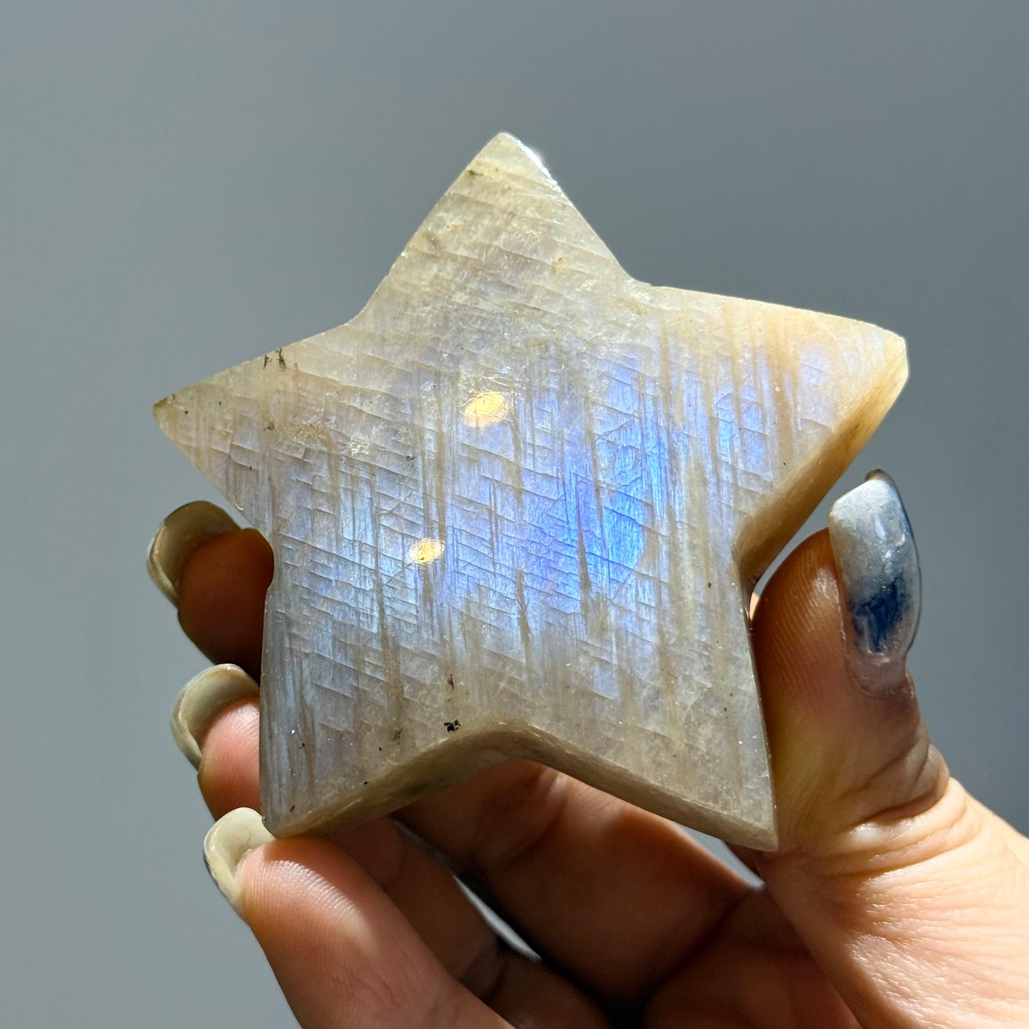 大陽石月亮石共生星星擺件