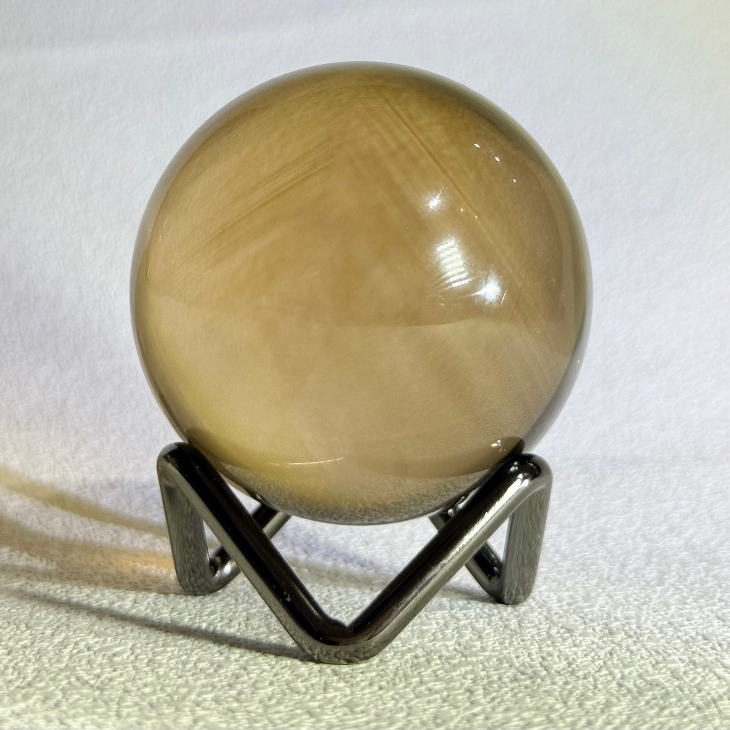 全透體黃水晶球帶隱山 - 5cm｜天然黃水晶球｜Citrine Sphere｜招財聚富・提升自信・穩定能量