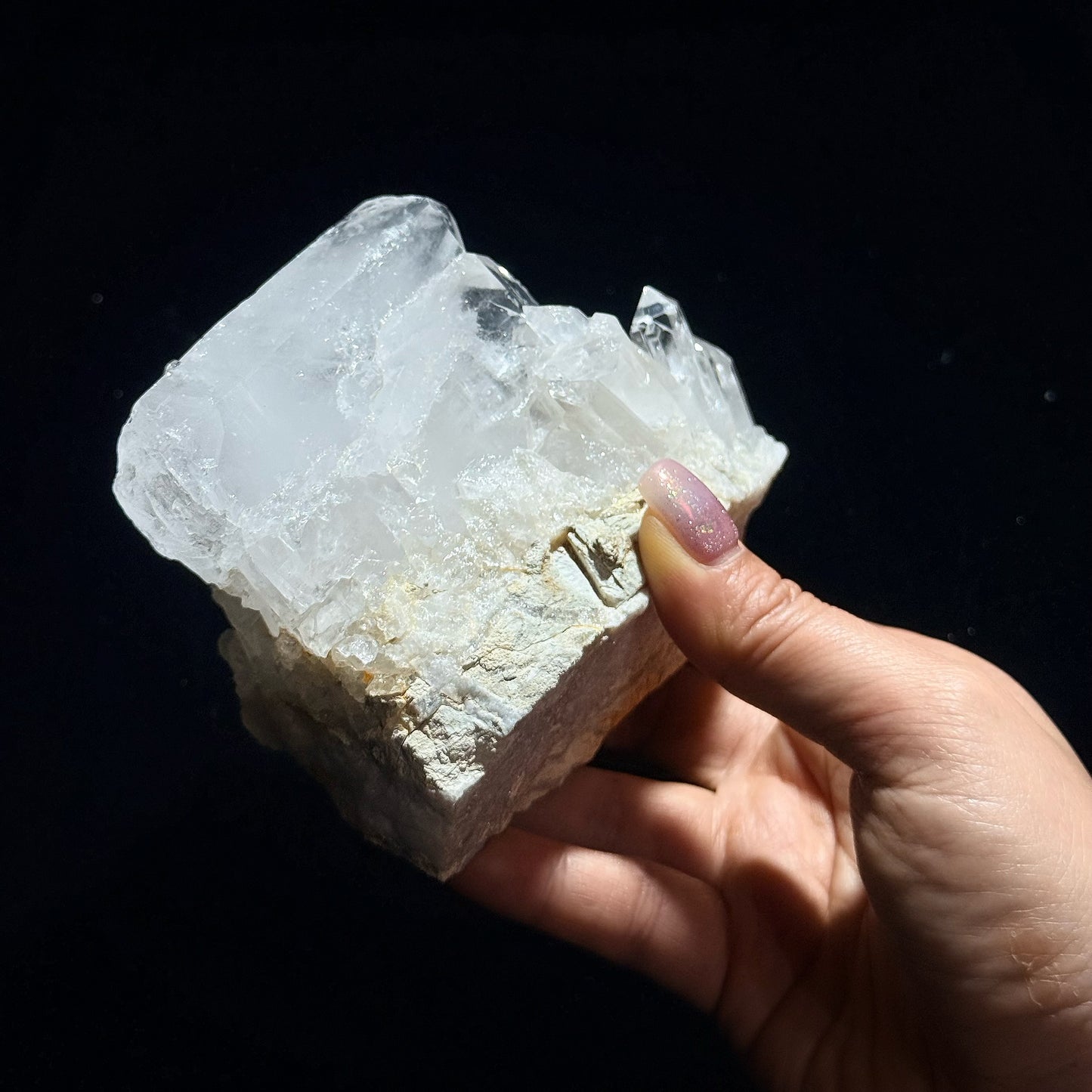印度喜瑪縫合白水晶簇｜天然水晶簇原礦｜Indian Himalayan Suture Quartz Cluster｜淨化能量・放大意念・守護空間