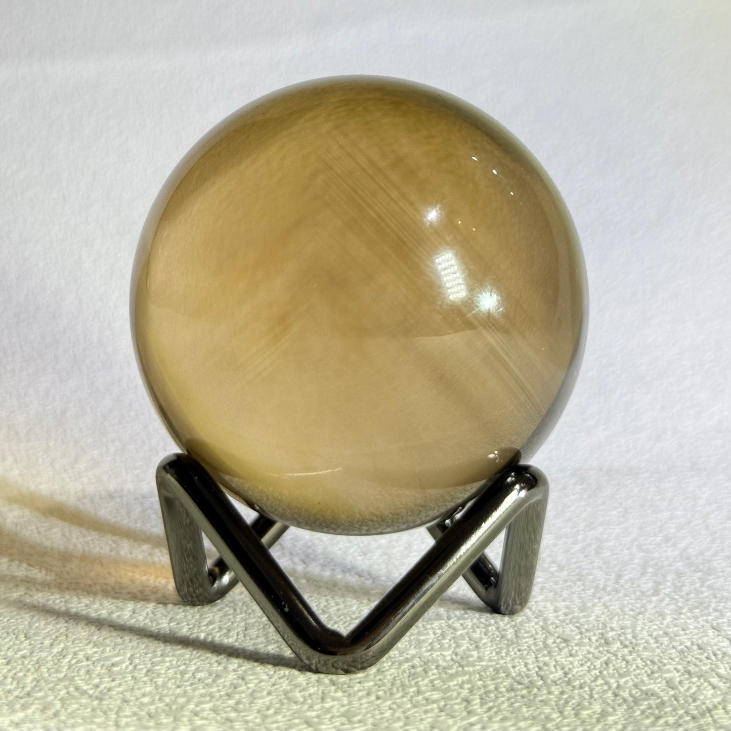 全透體黃水晶球帶隱山 - 5cm｜天然黃水晶球｜Citrine Sphere｜招財聚富・提升自信・穩定能量