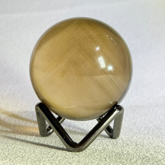 全透體黃水晶球帶隱山 - 5cm｜天然黃水晶球｜Citrine Sphere｜招財聚富・提升自信・穩定能量