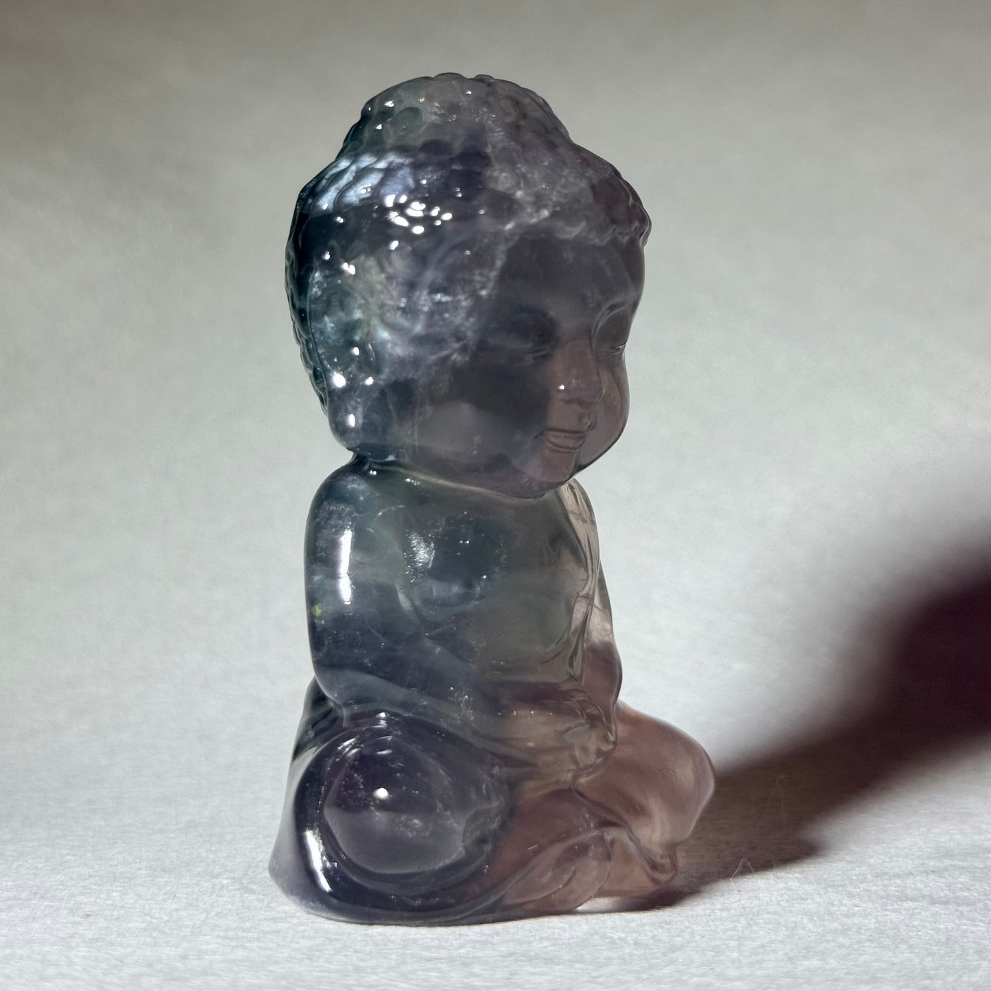 螢石手工雕刻佛像