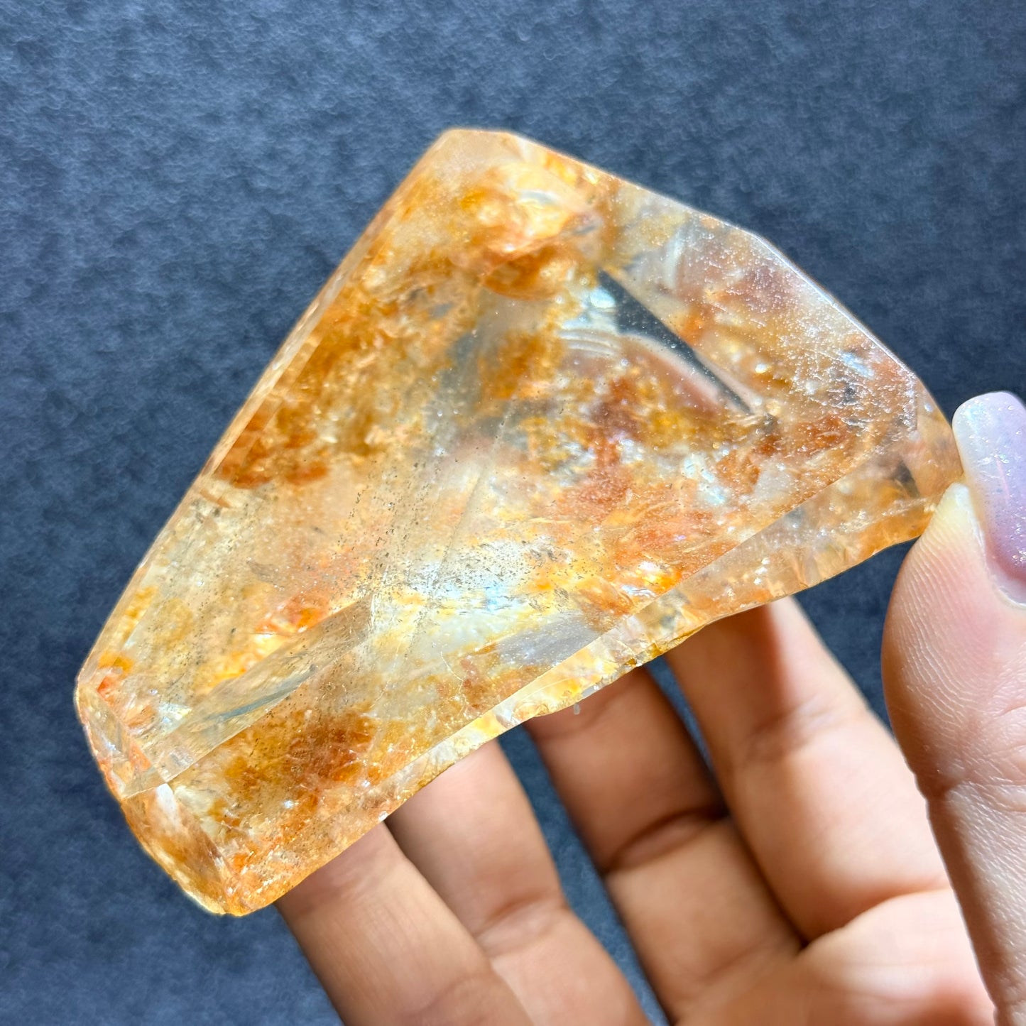 黃膠花隨形擺件｜天然水晶擺件｜Yellow Agate Flower Freeform｜陽光能量・招財聚氣・穩定心緒