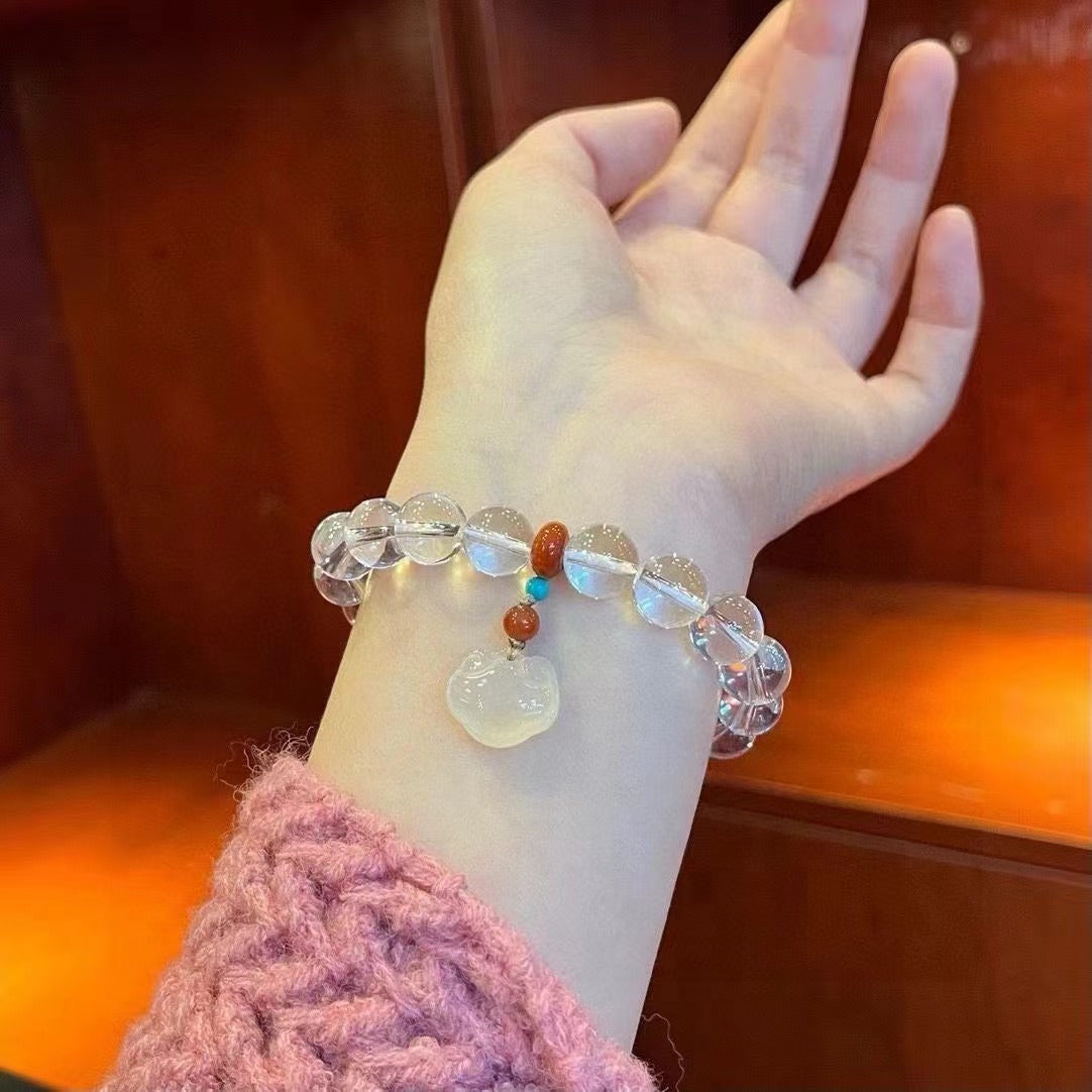 DIY Crystal Bracelet - Clear Quartz