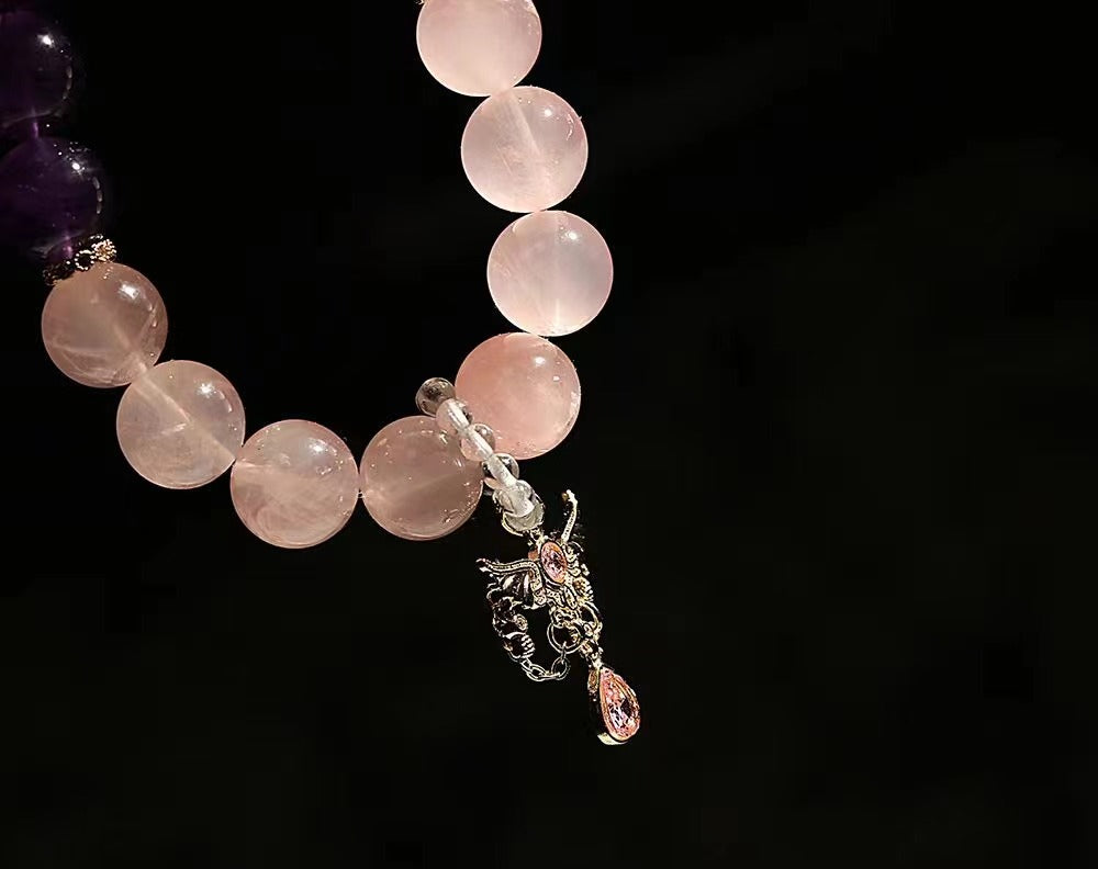 DIY Crystal Bracelet - Rose Quartz/Amethyst