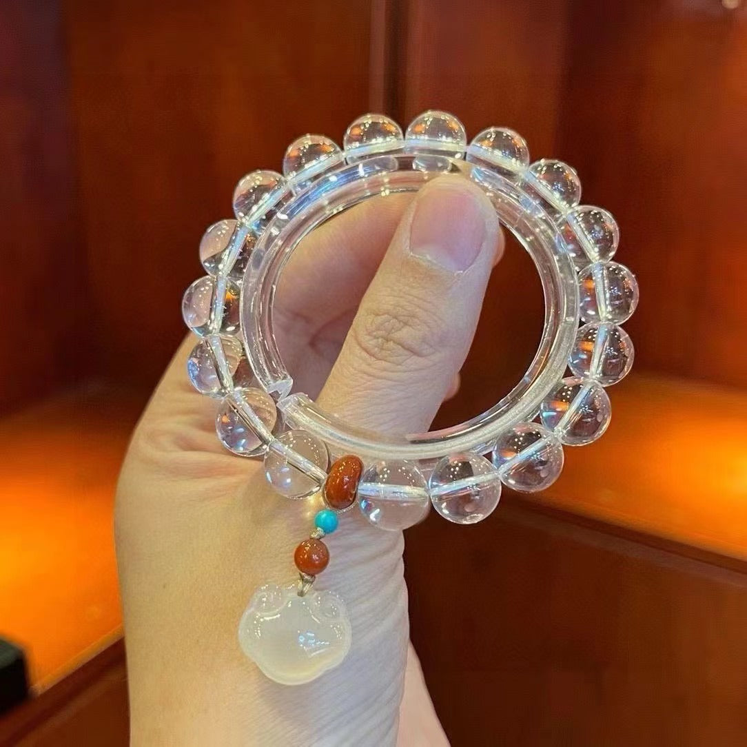 DIY Crystal Bracelet - Clear Quartz