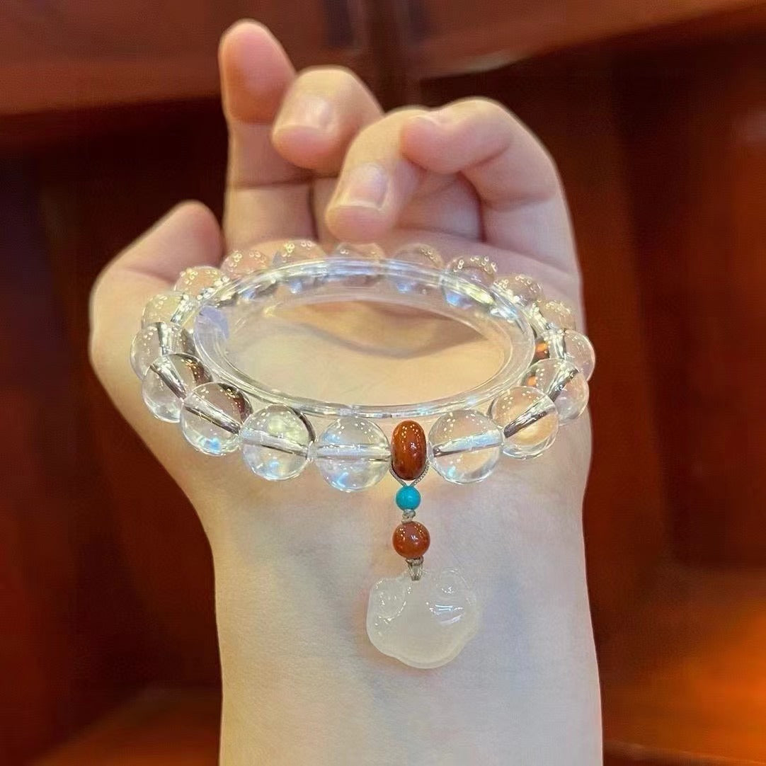 DIY Crystal Bracelet - Clear Quartz