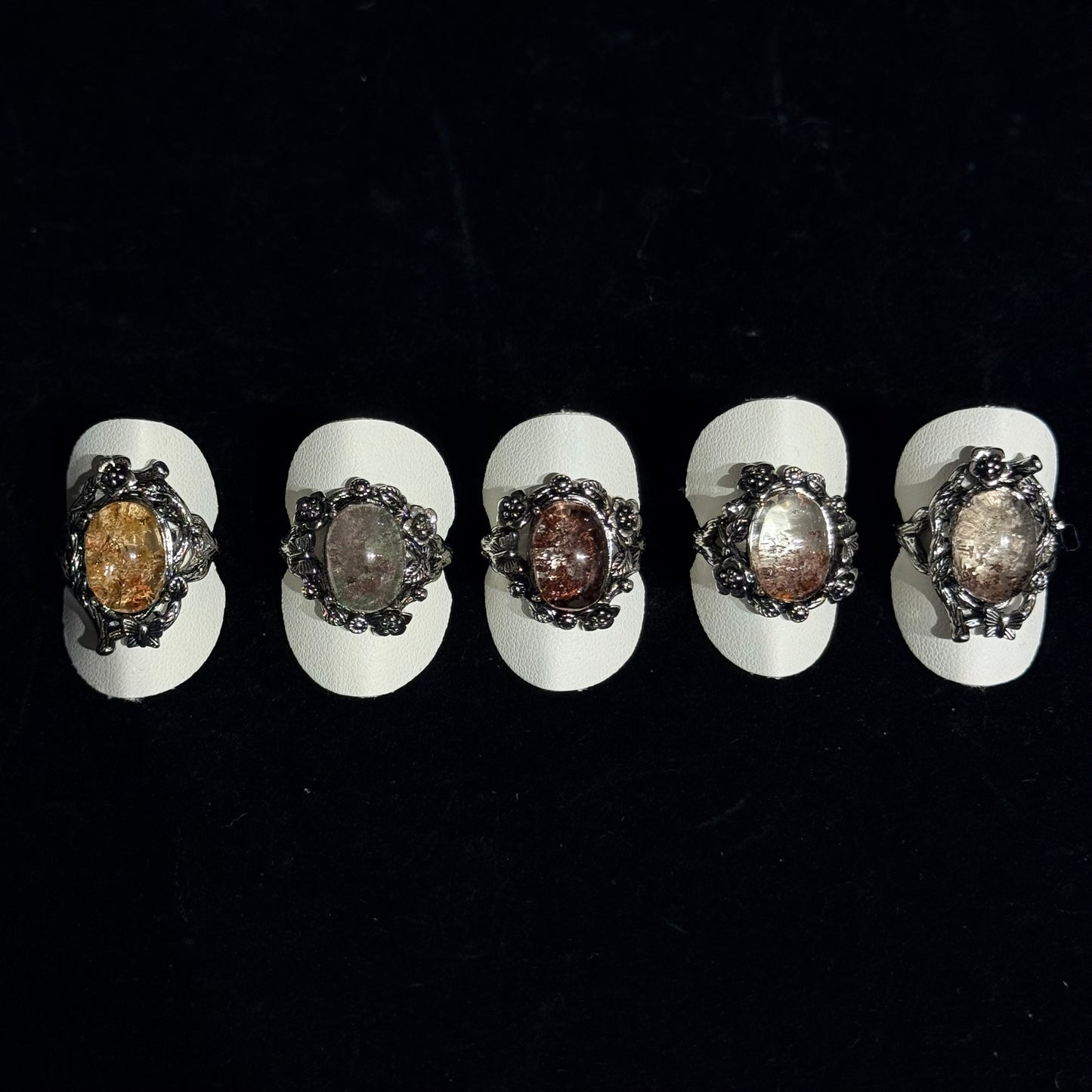 四季幽靈復古托戒指