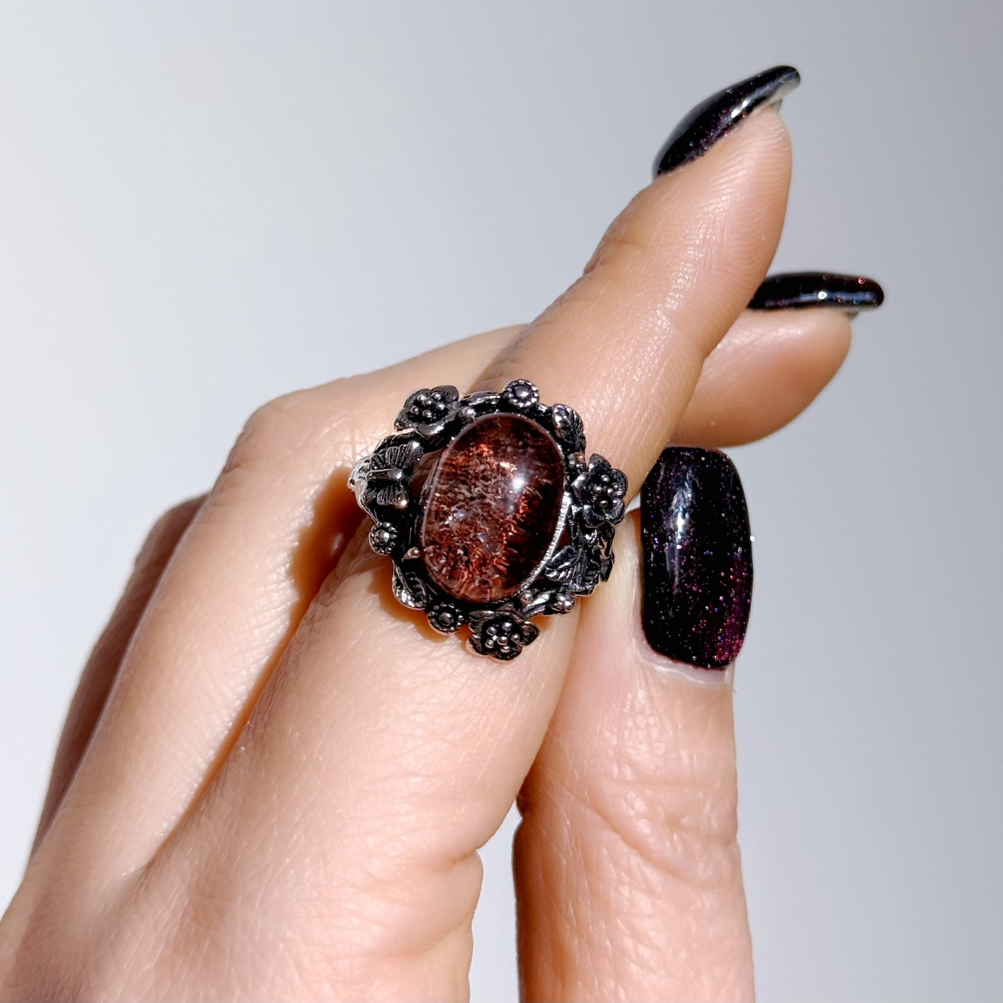 四季幽靈復古托戒指