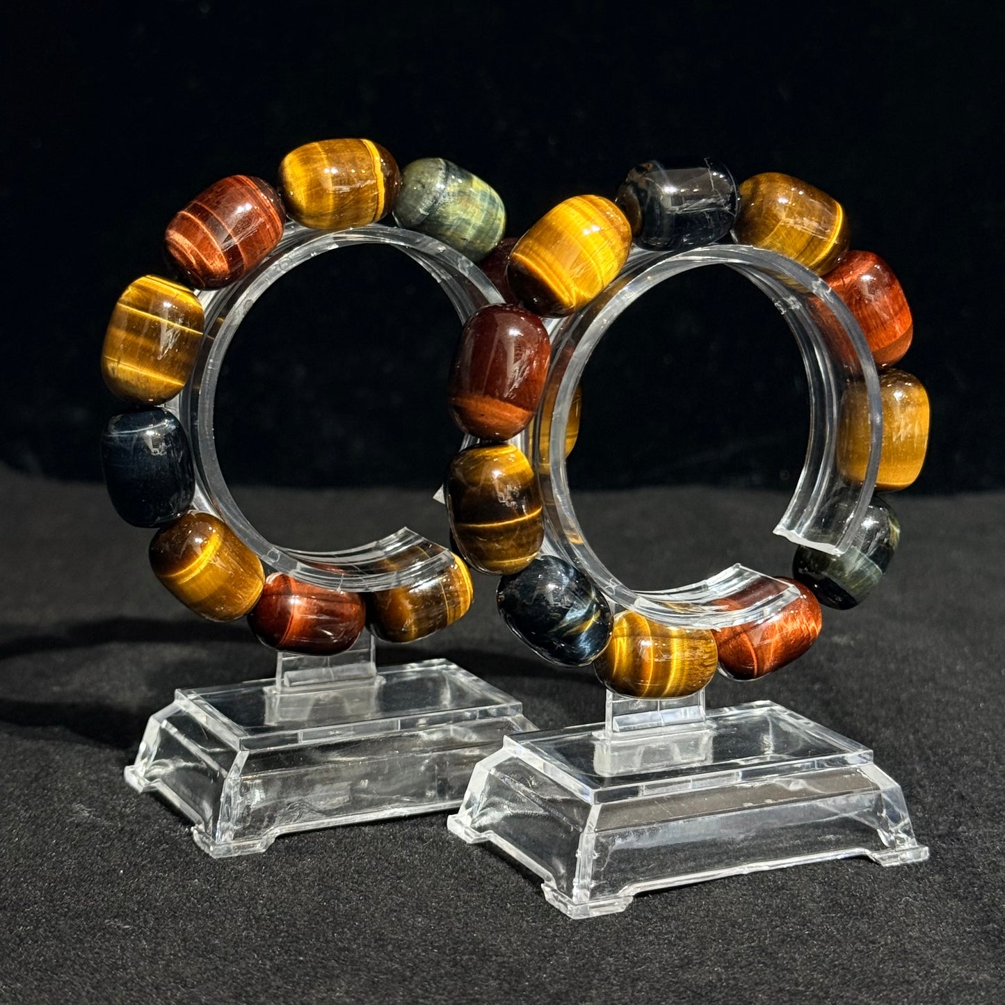 [ 男士水晶手串 ] 彩虎眼桶珠手串