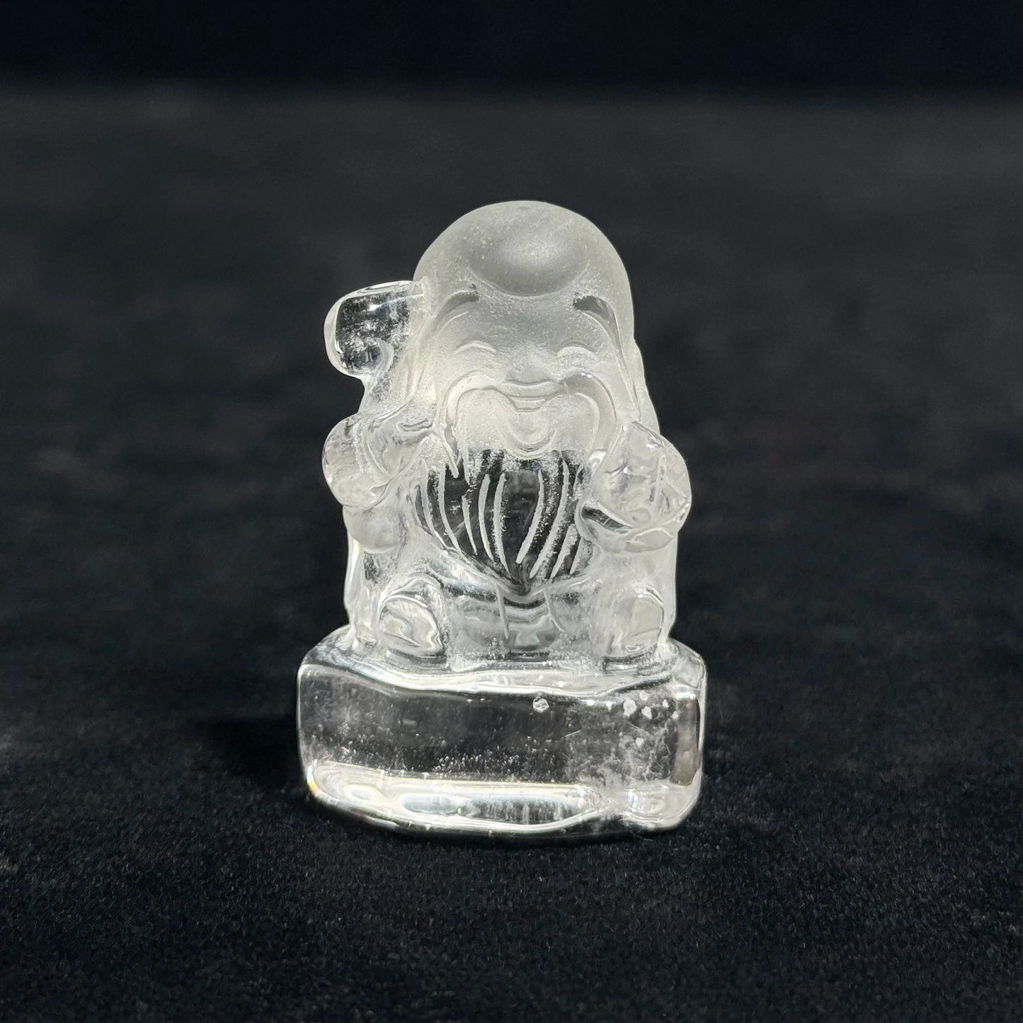 白水晶壽星公擺件