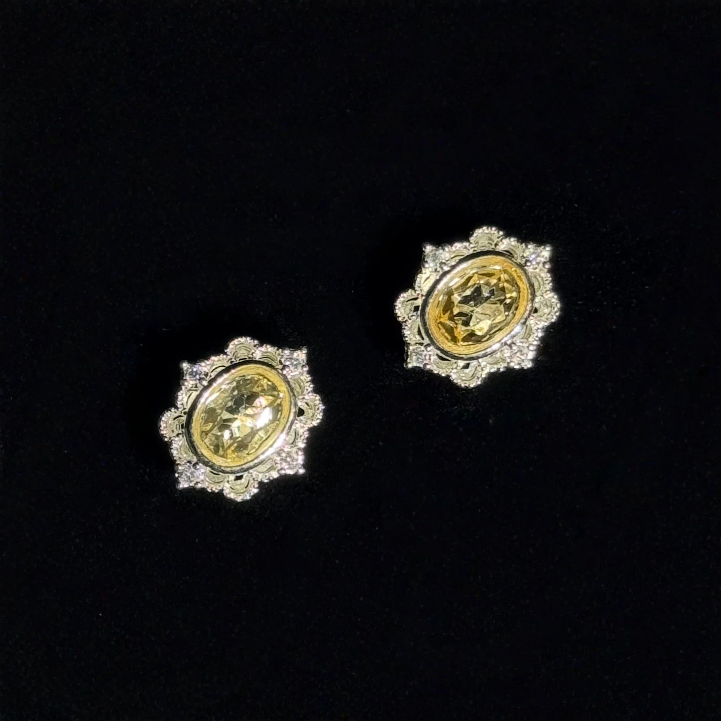 DIY- 黃水晶橢圓形盒子