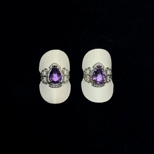 紫水晶鈦鋼戒指