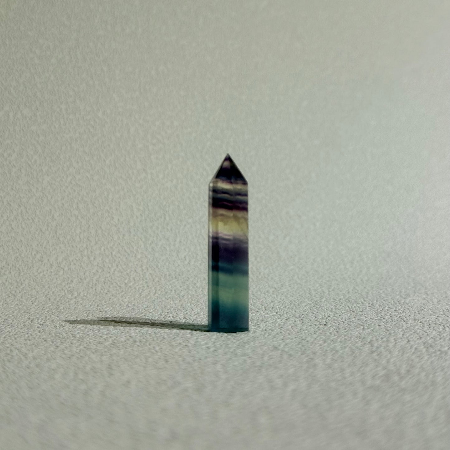 螢石 4cm 小柱 - 冷色系