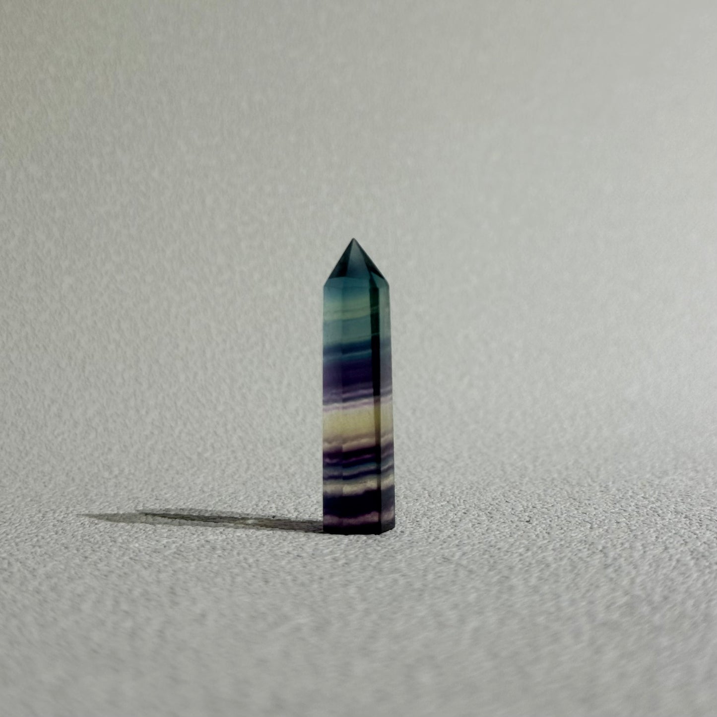 螢石 4cm 小柱 - 冷色系