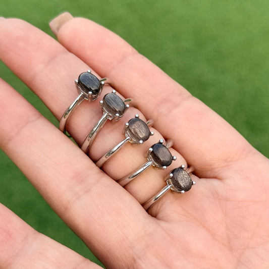 黑金骨幹四爪戒指