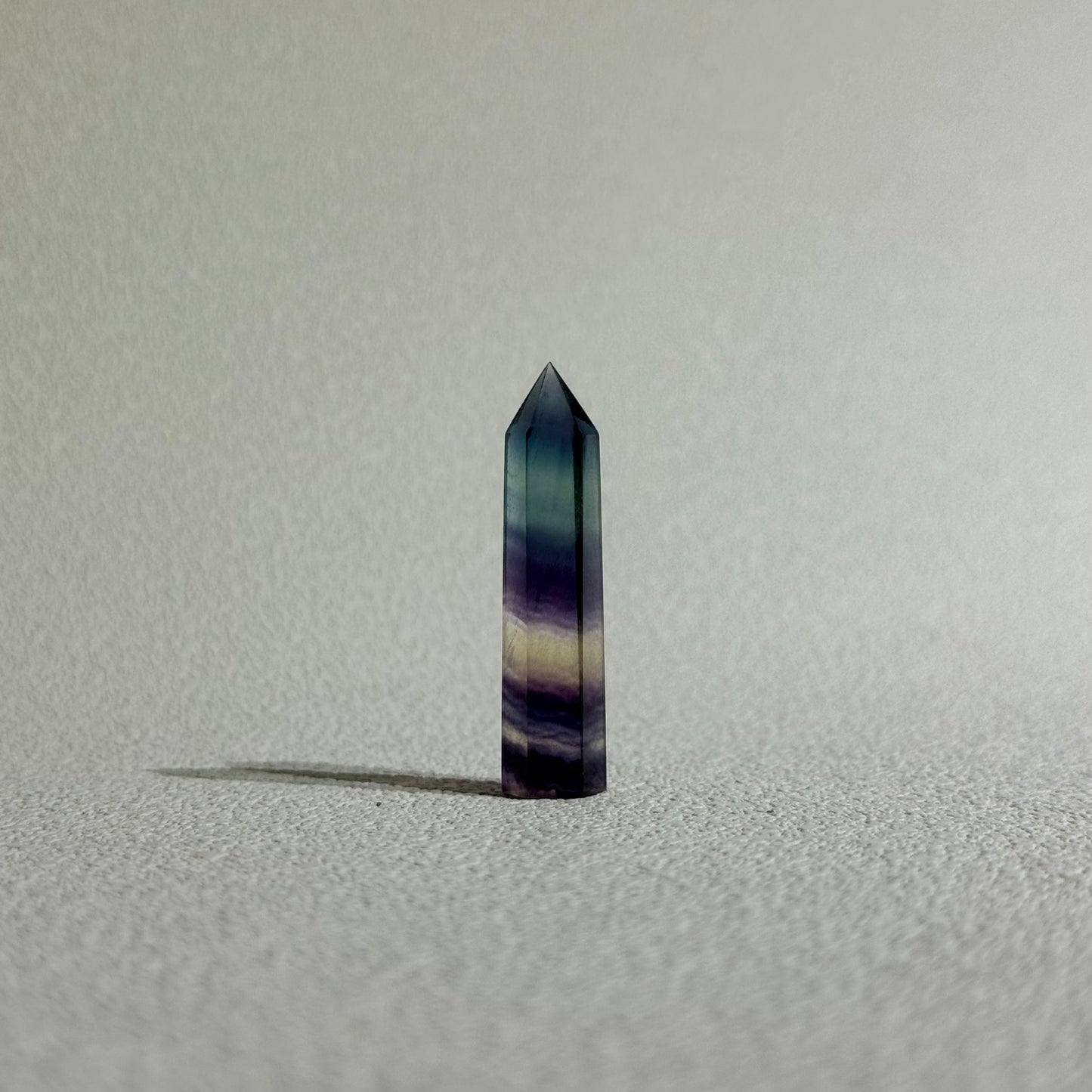 螢石 4cm 小柱 - 冷色系