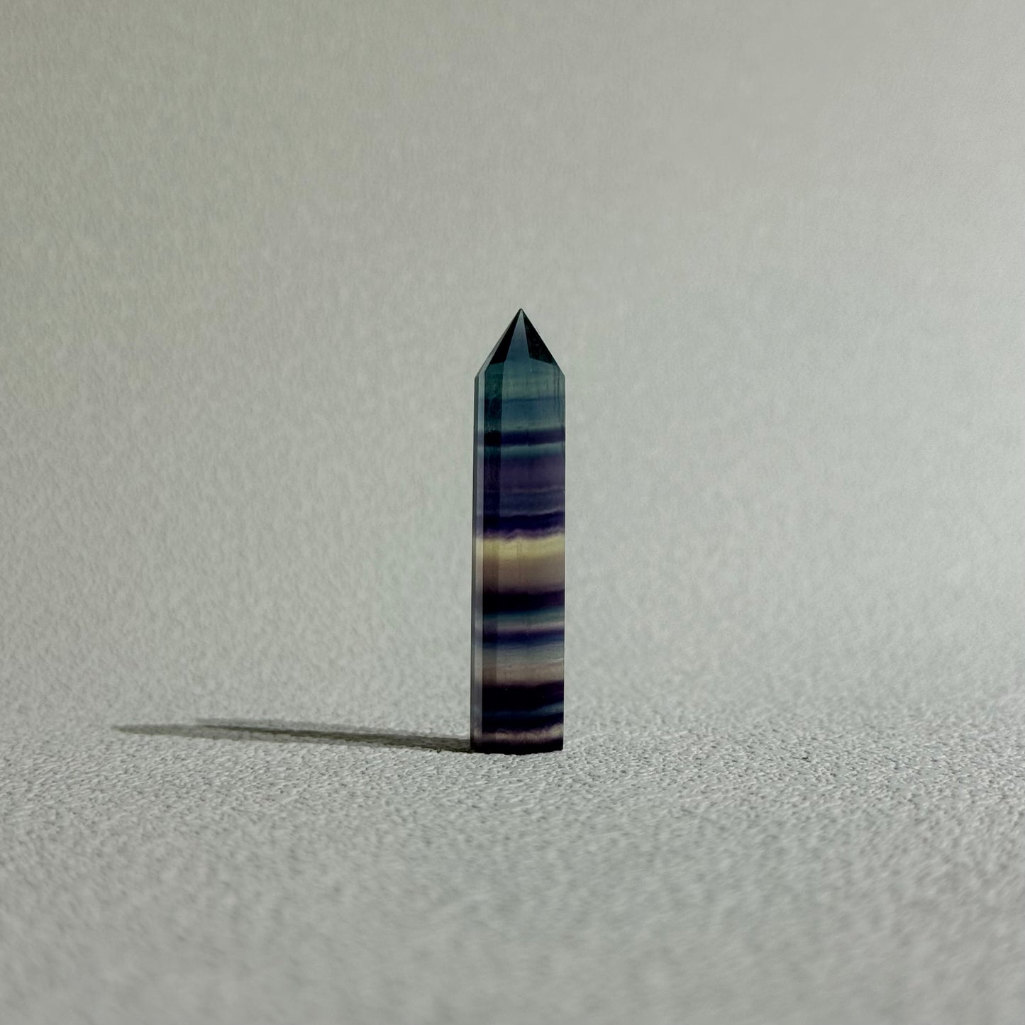 螢石 4cm 小柱 - 冷色系