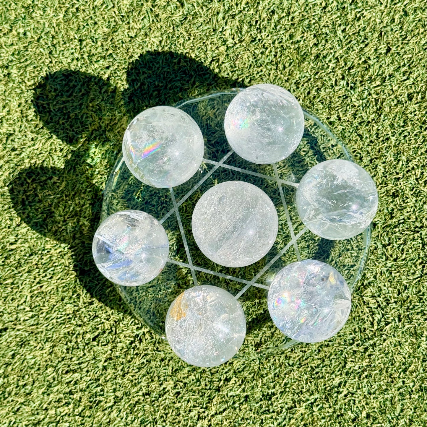 水晶球七星陣 （連玻璃底盤）