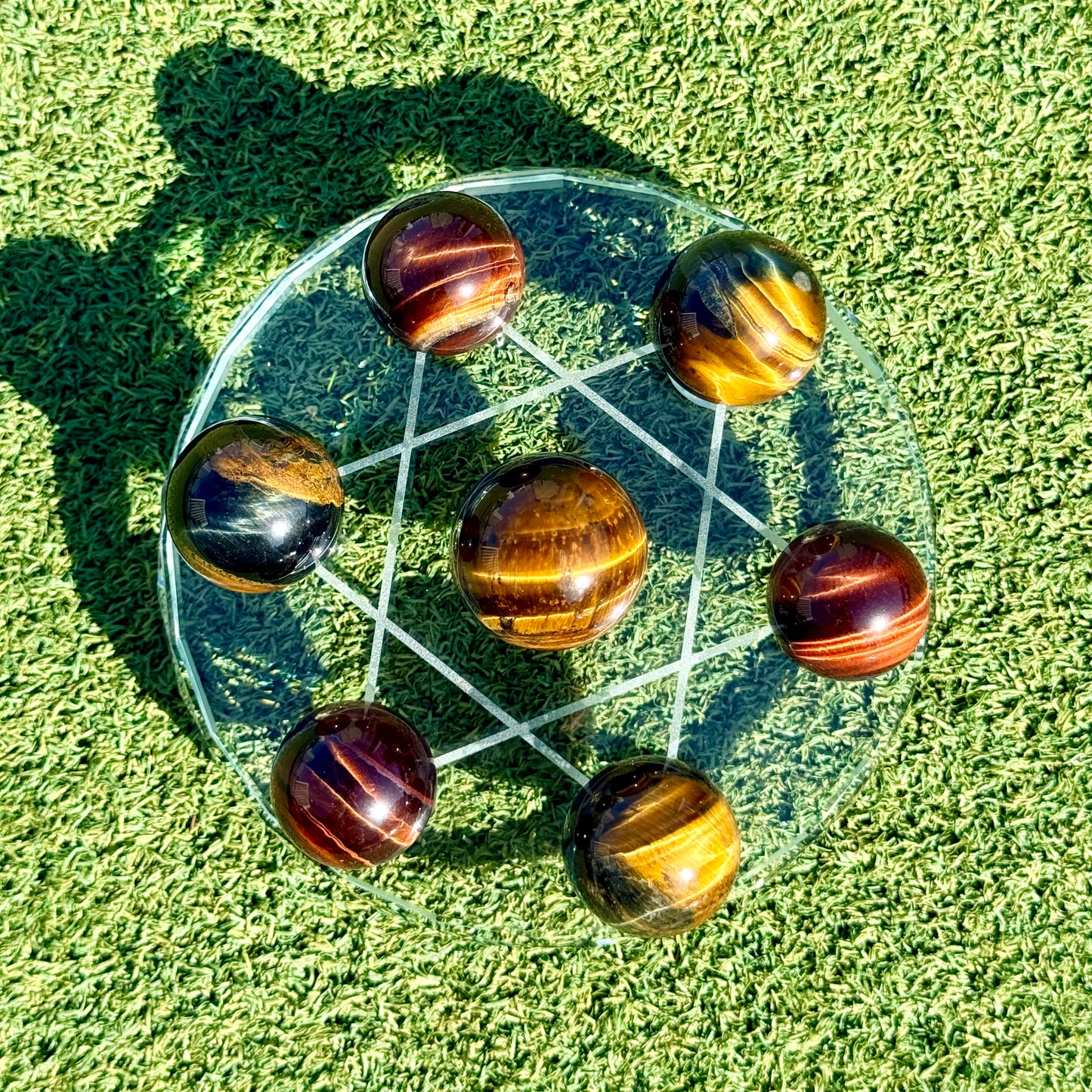 水晶球七星陣 （連玻璃底盤）