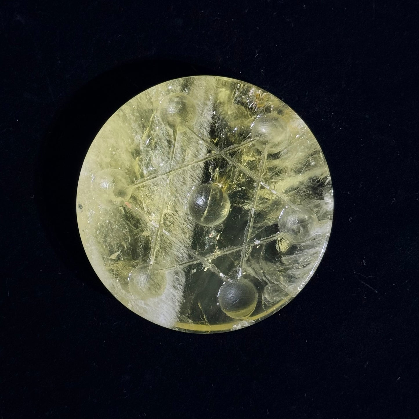 黃水晶七星陣盤｜天然水晶風水擺件｜Citrine Seven-Star Array｜財位招財・聚氣放大能量・事業運助力