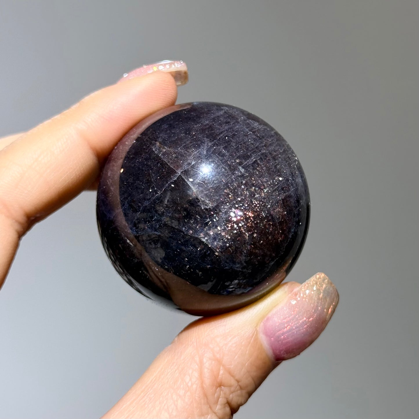 堇青石球｜天然水晶球｜ Iolite Sphere｜專注提升・自律強化・情緒穩定