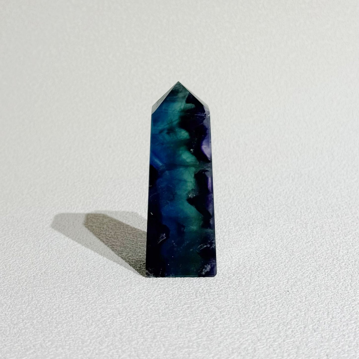 天然螢石柱 6.9cm 提升專注力 學業水晶