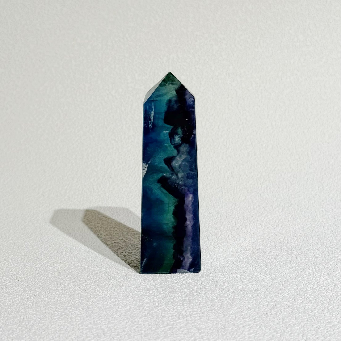 天然螢石柱 8.1cm 淨化負能量 文昌石
