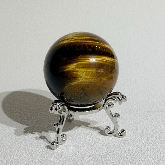 天然黃虎眼石球 4.8cm 風水擺件 香港 ESSENCE Tiger Eye Sphere