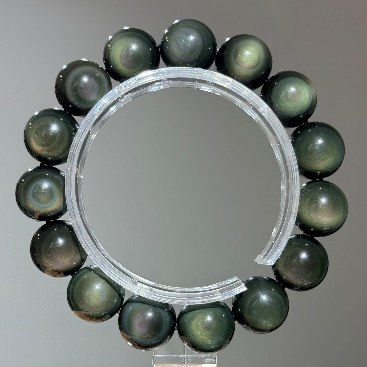 Colorful dappled stone bracelet