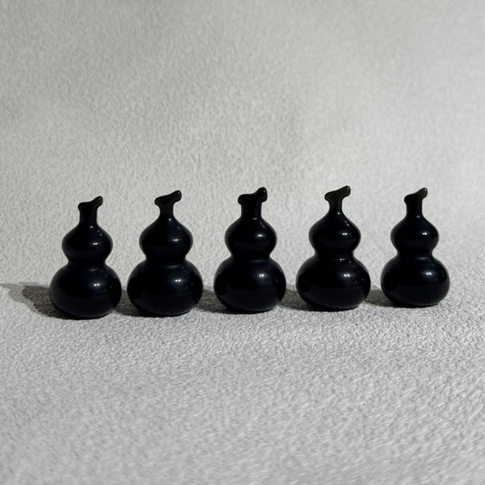 迷你黑曜葫蘆｜天然雕｜Mini Obsidian Gourd｜辟邪化煞・防小人・守護健康