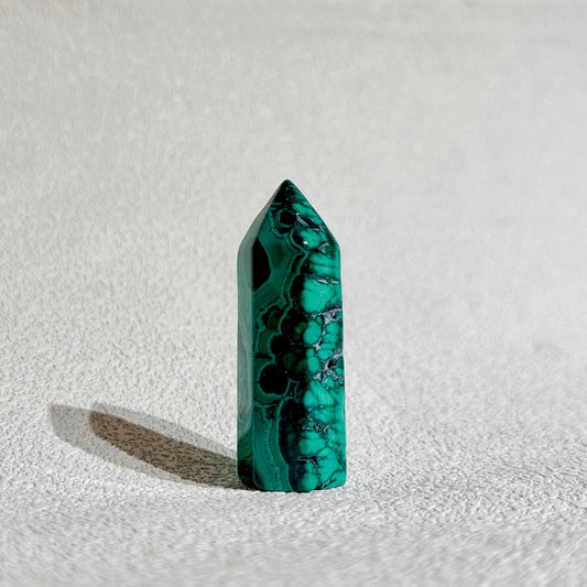 孔雀石小柱｜天然孔雀石柱｜Malachite Small Column｜轉化負能量・穩定情緒・提升洞察力