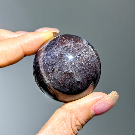 堇青石球｜天然水晶球｜ Iolite Sphere｜專注提升・自律強化・情緒穩定