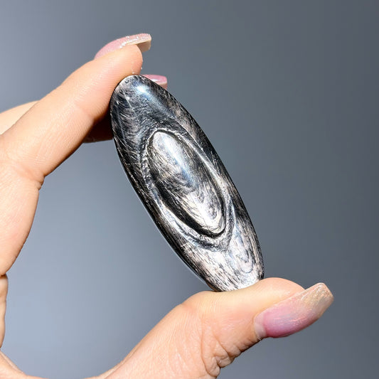 金運石元寶擺件｜天然水晶雕件｜Hypersthene Wealth Ingot Ornament｜極度招財・聚財守財・辟邪防小人