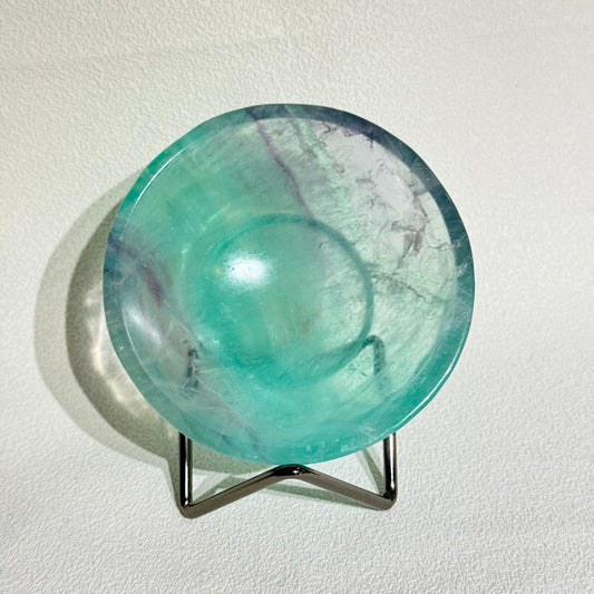 螢石碗-A款｜天然水晶消磁碗｜Fluorite Bowl｜淨化水晶・清理負能量・提升專注與清晰思緒