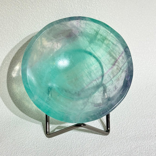 螢石碗-A款｜天然水晶消磁碗｜Fluorite Bowl｜淨化水晶・清理負能量・提升專注與清晰思緒