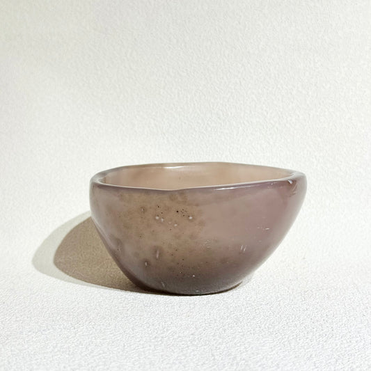 巴西天然藍瑪瑙原皮拋光碗｜天然瑙聚寶碗｜Blue Lace Agate Raw Polish Bowl｜溝通順利・情緒平靜・聚財消磁・風水生旺