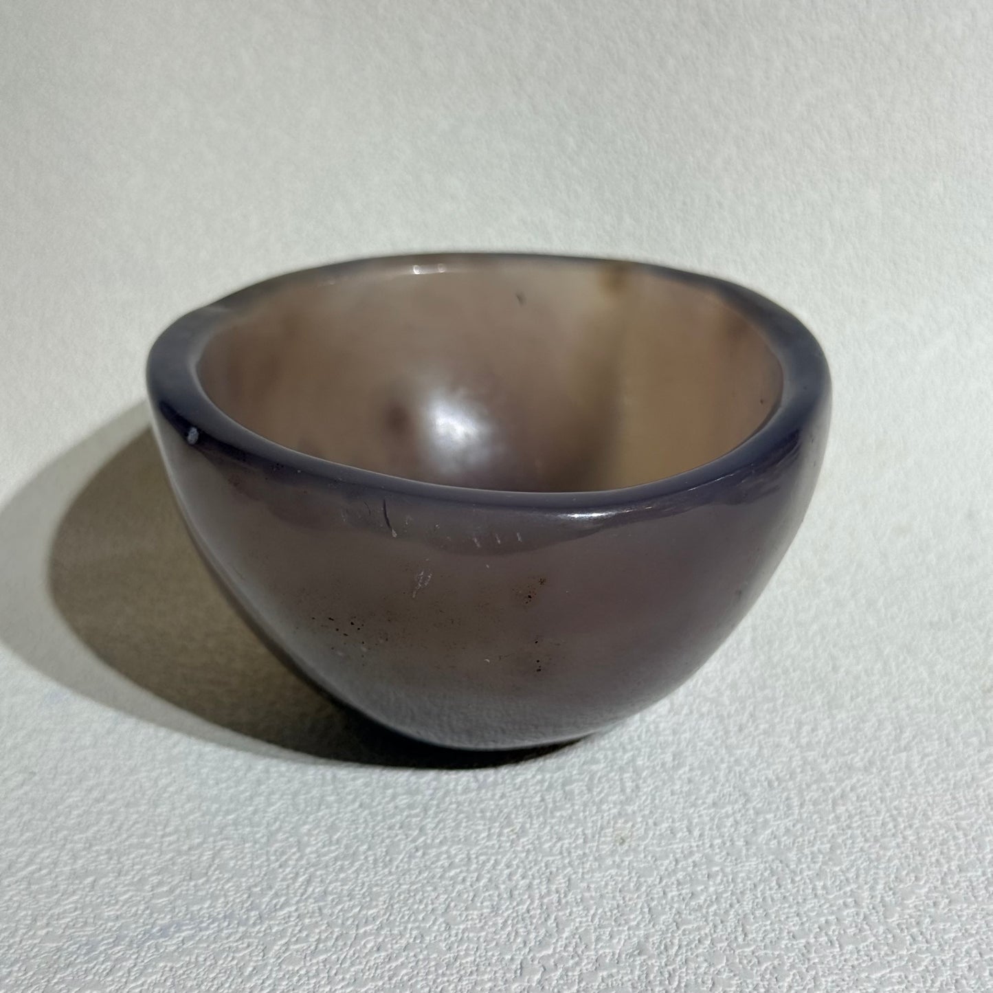 巴西天然藍瑪瑙原皮拋光碗｜天然瑙聚寶碗｜Blue Lace Agate Raw Polish Bowl｜溝通順利・情緒平靜・聚財消磁・風水生旺
