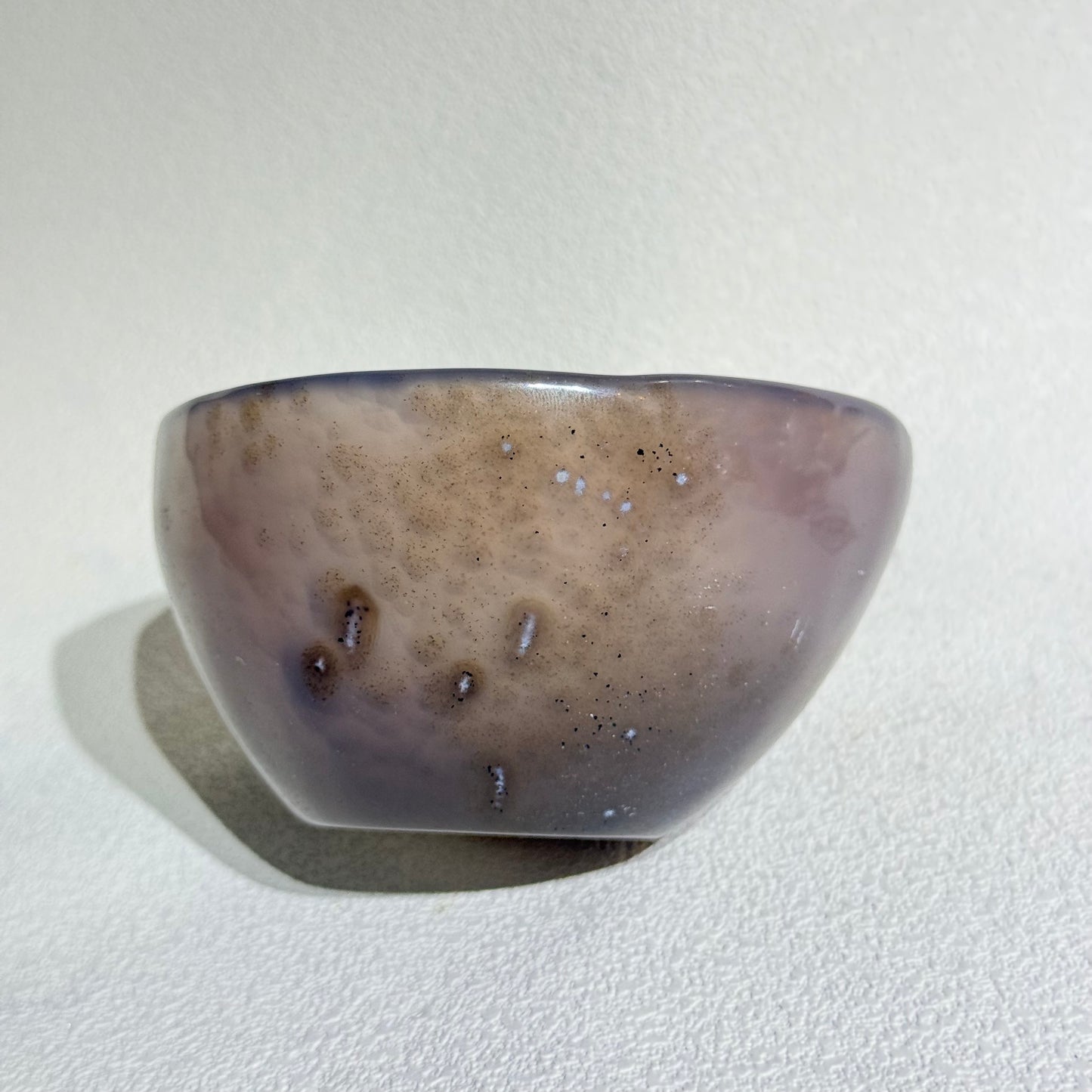 巴西天然藍瑪瑙原皮拋光碗｜天然瑙聚寶碗｜Blue Lace Agate Raw Polish Bowl｜溝通順利・情緒平靜・聚財消磁・風水生旺